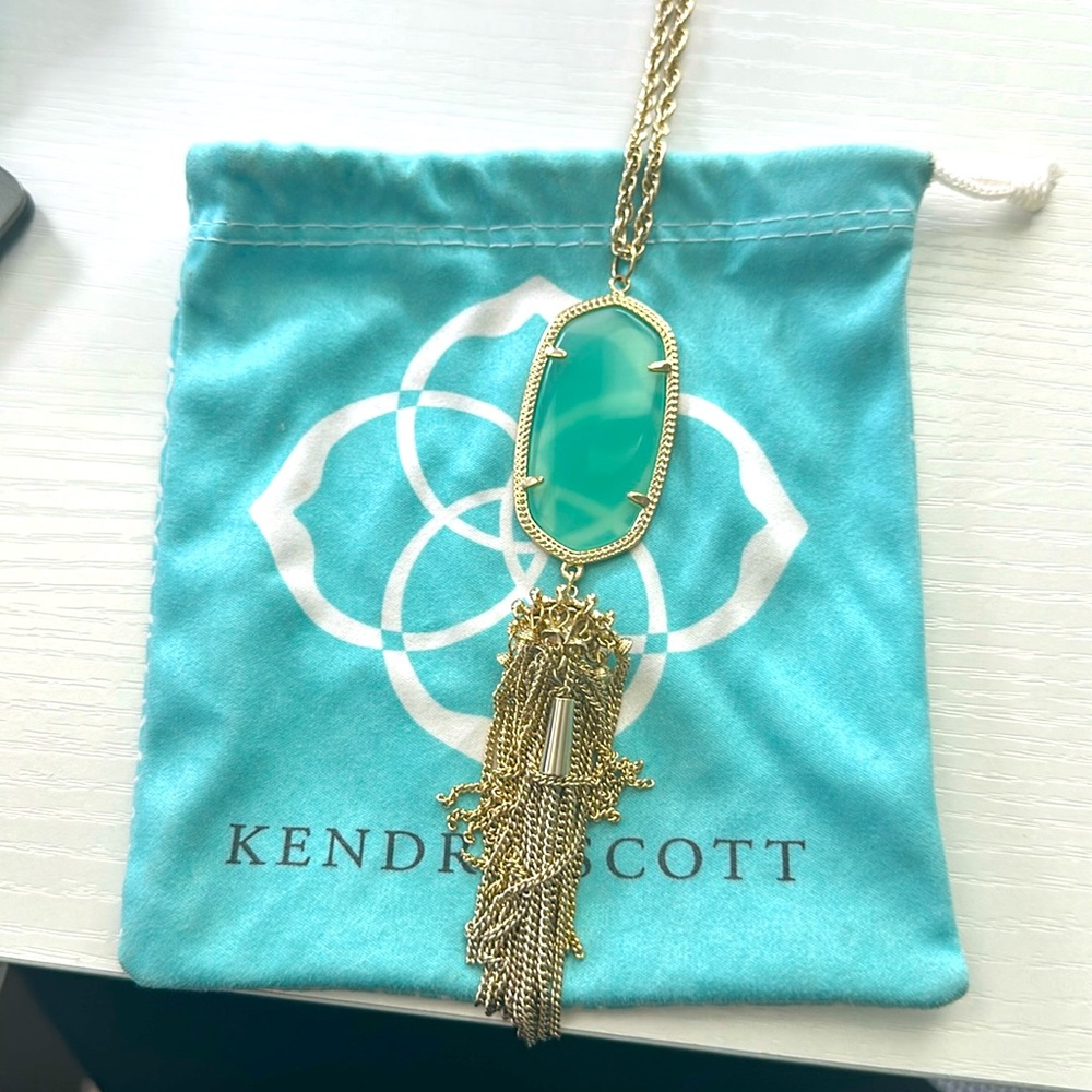 Kendra Scott Rayne Pendant -Mint